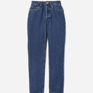Everlane The Curvy '90s Cheeky Jean sz 28  Crop, Deep Atlantic